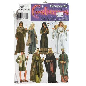 Simplicity 4795 Nativity Costumes For Teens and Adults XS-XL Sewing Pattern NEW